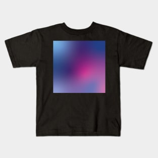 Cool Blue Purple and Pink Gradient Kids T-Shirt